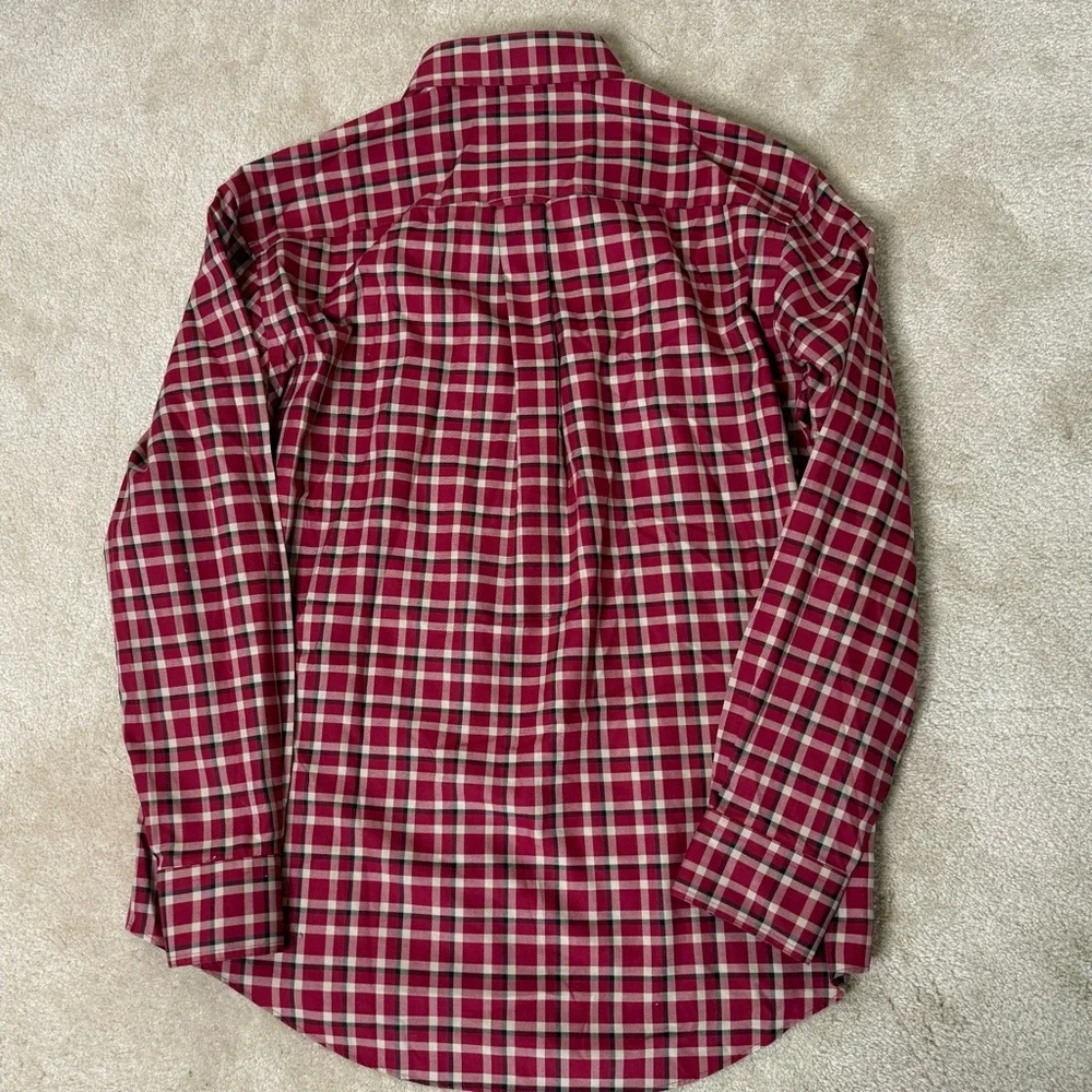 Cabela’s Outfitter Series Mens Long‎ Sleeve Red Plaid Button Down Quality Cotton